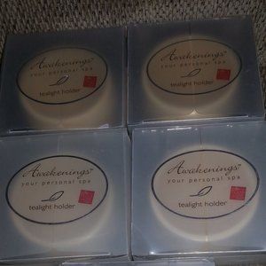 SPA CANDLE Tea-Light Holder By Russ Awakenings Vtg NWT